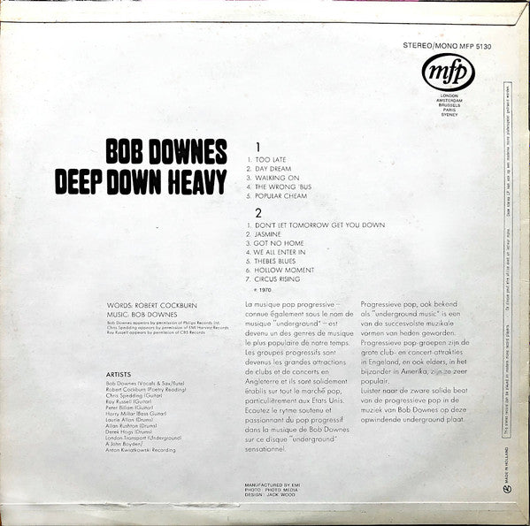 Bob Downes -Deep Down Heavy