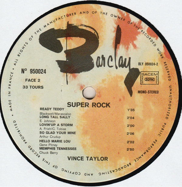 Vince Taylor -Super Rock