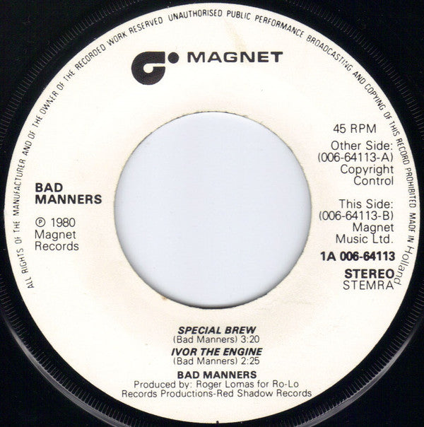 Bad Manners -Special Brew