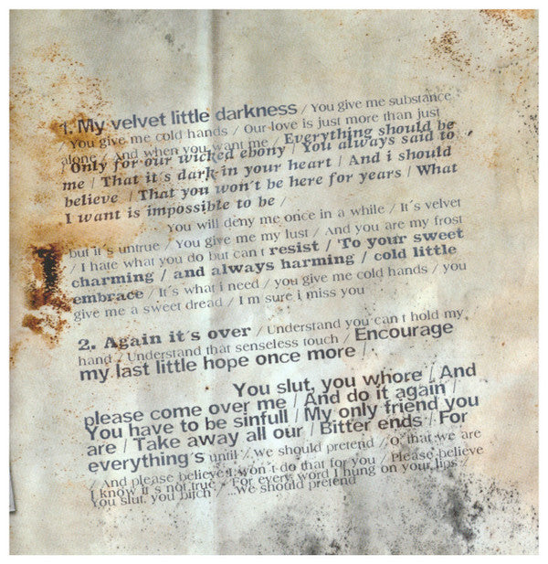Lacrimas Profundere -Filthy Notes For Frozen Hearts
