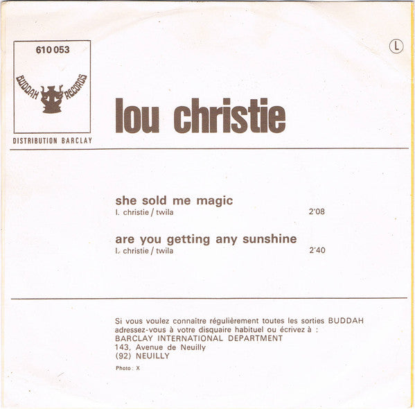 Lou Christie -She Sold Me Magic