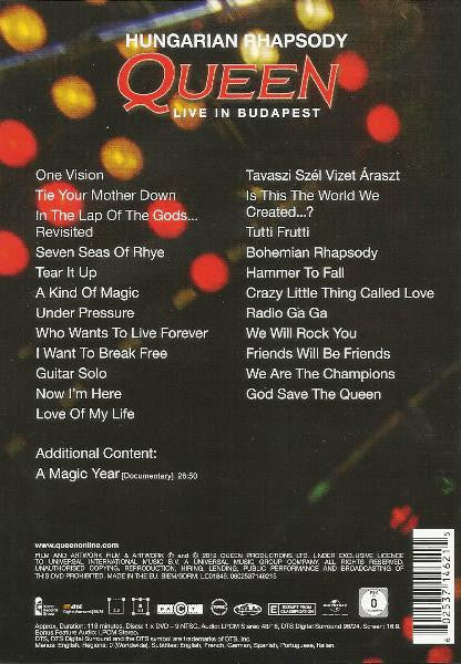 Queen -Hungarian Rhapsody - Live In Budapest