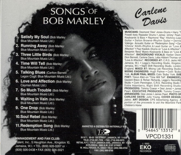 Carlene Davis - Songs Of Bob Marley