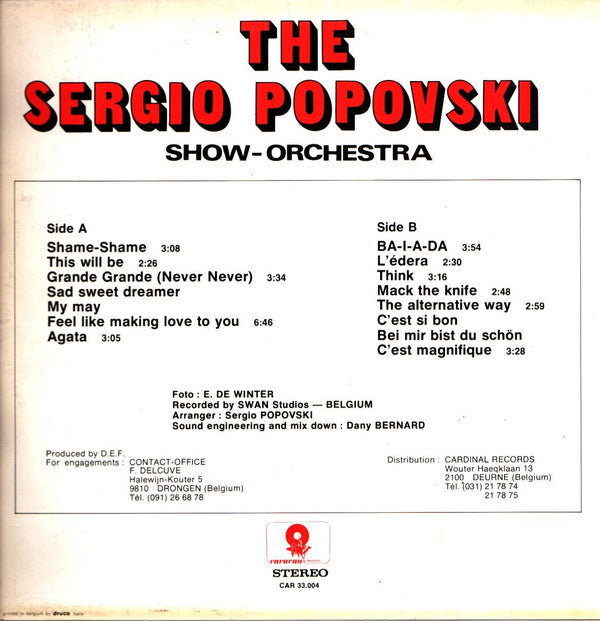 The Sergio Popovski Show-Orchestra -The Sergio Popovski Show-Orchestra