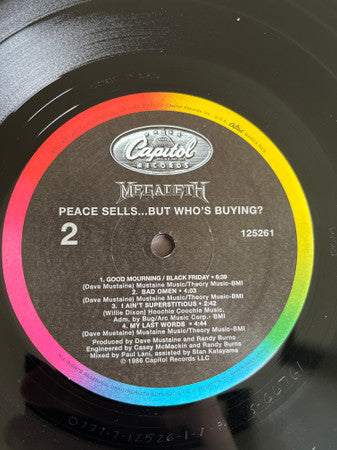 Megadeth -Peace Sells... But Who's Buying?