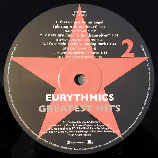 Eurythmics -Greatest Hits