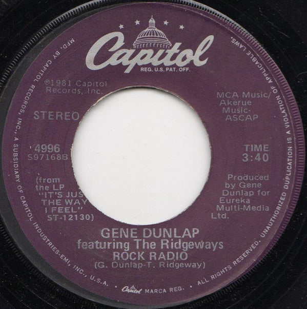 Gene Dunlap Featuring The Ridgeways -Rock Radio