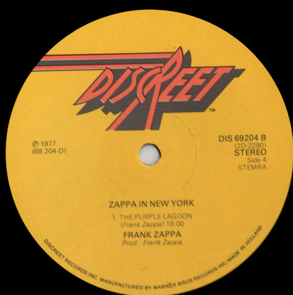 Frank Zappa -Zappa In New York