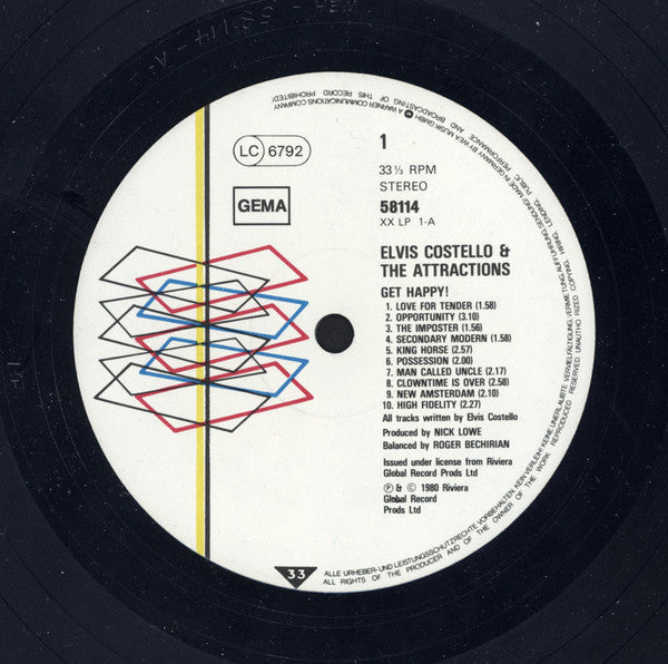 Elvis Costello & The Attractions -Get Happy!
