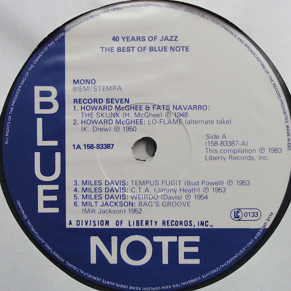 Various - 40 Years Of Jazz - The Best Of Blue Note - Box 2