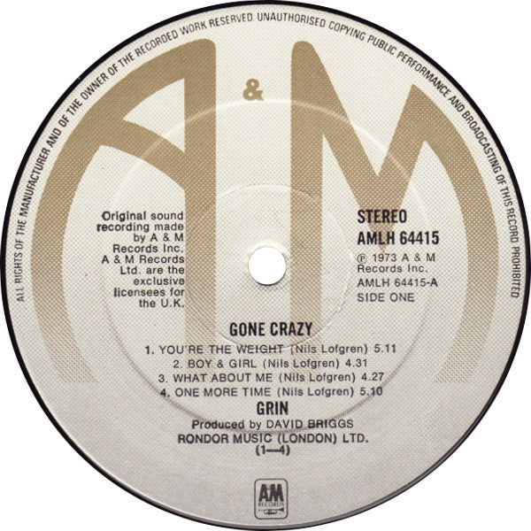 Grin -Gone Crazy