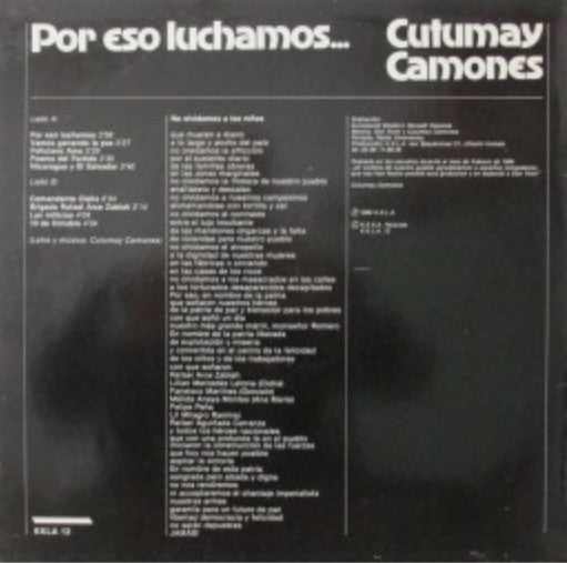 Cutumay Camones -Por Eso Luchamos