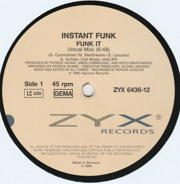 Instant Funk -Funk It (Vocal Mix)