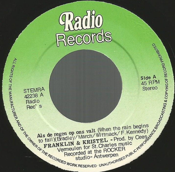 Franklin* &amp; Kristel (4) - Als De Regen Op Je Valt (When The Rain Begins To Fall)