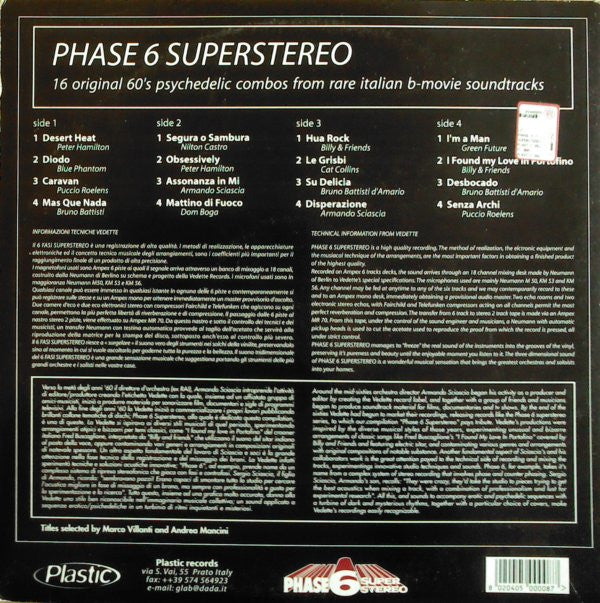 Various -Phase 6 Super Stereo - Introducing The Alternative Italian B-Movie Soundtrack
