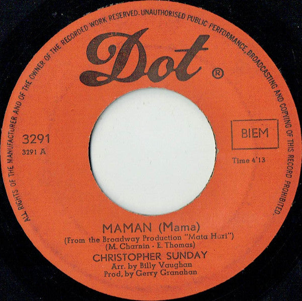 Christopher Sunday -Maman