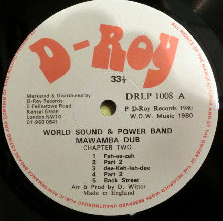 World Sound &amp; Power Band* - Mawamba Dub (Warrior) Chapter Two
