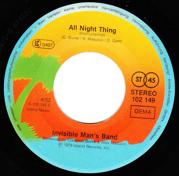 Invisible Man's Band -All Night Thing