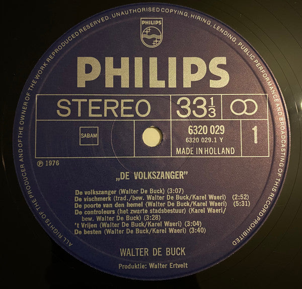 Walter De Buck - De Volkszanger Voor Karel Waeri