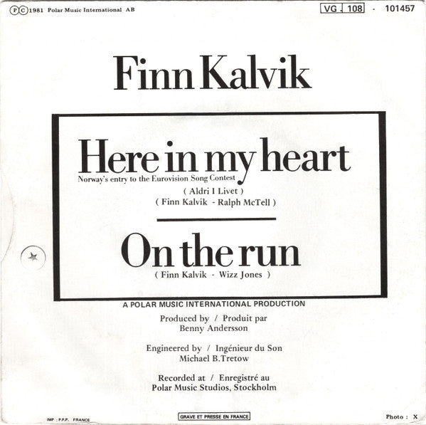 Finn Kalvik -Here In My Heart