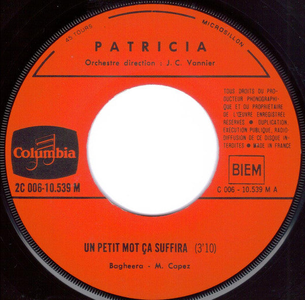 Patricia (8) -Un Petit Mot Ca Suffira / Les Amoureux