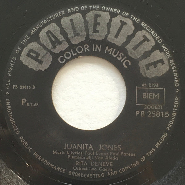 Rita Deneve -Mijlen Van Mijn Hart / Juanita Jones