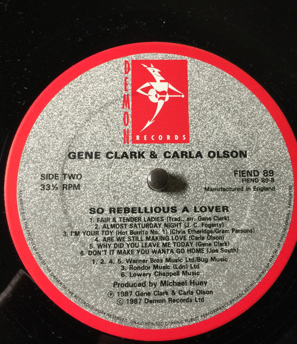 Gene Clark & Carla Olson -So Rebellious A Lover