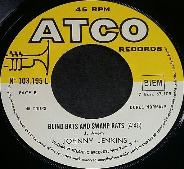 Johnny Jenkins -Voodoo In You / Blind Bats And Swanp Rats