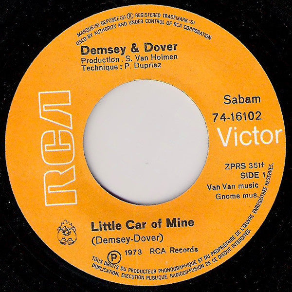 Demsey & Dover -Little Car Of Mine / Emptiness Of Mind