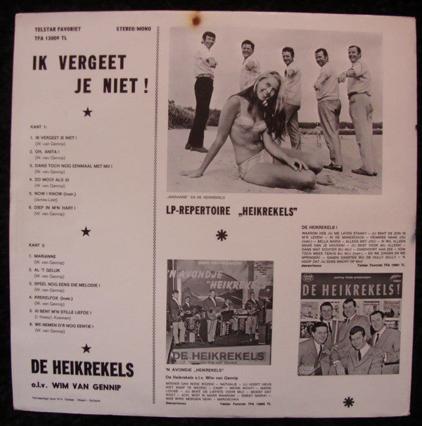 De Heikrekels -Ik Vergeet Je Niet!