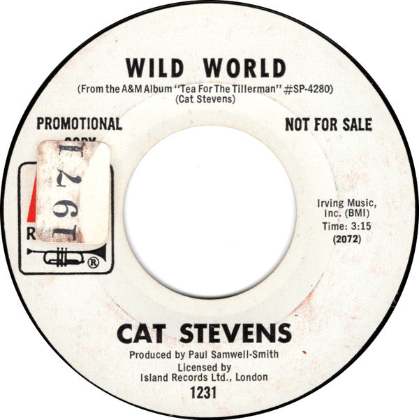Cat Stevens -Wild World / Miles From Nowhere