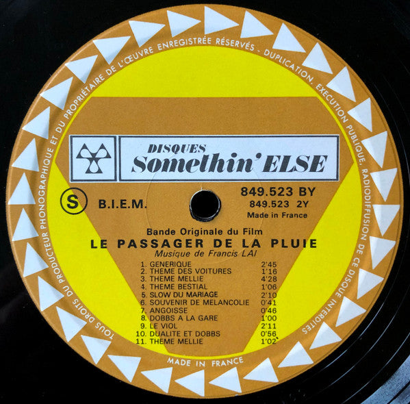 Francis Lai - Le Passager De La Pluie (Bande Originale Du Film)