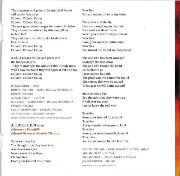 Marianne Faithfull - Give My Love To London