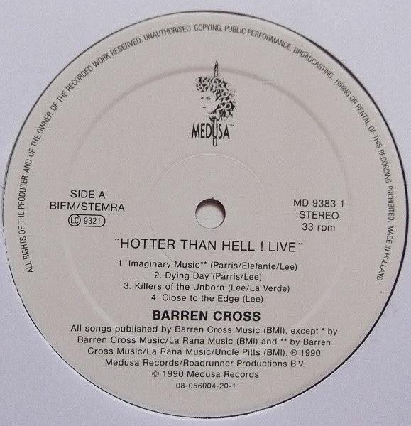 Barren Cross -Hotter Than Hell! Live