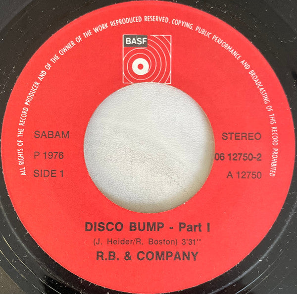 R. B. &amp; Company - Disco Bump
