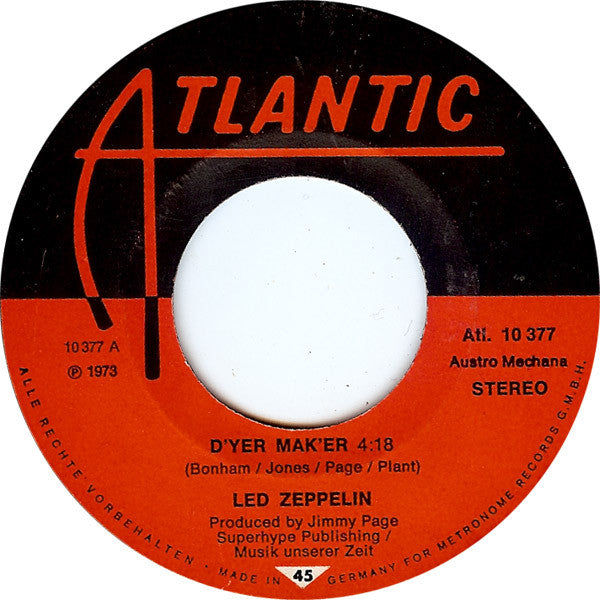 Led Zeppelin - D'yer Mak'er / The Crunge