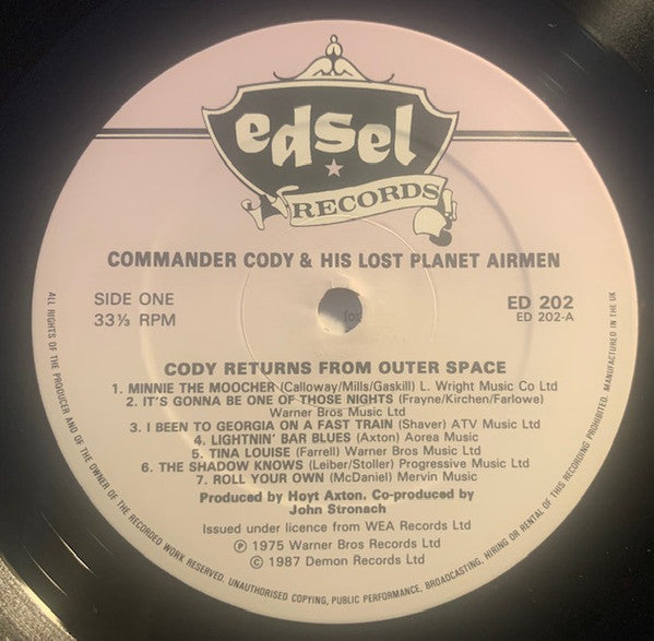 Commander Cody And His Lost Planet Airmen -Cody Returns From Outer Space