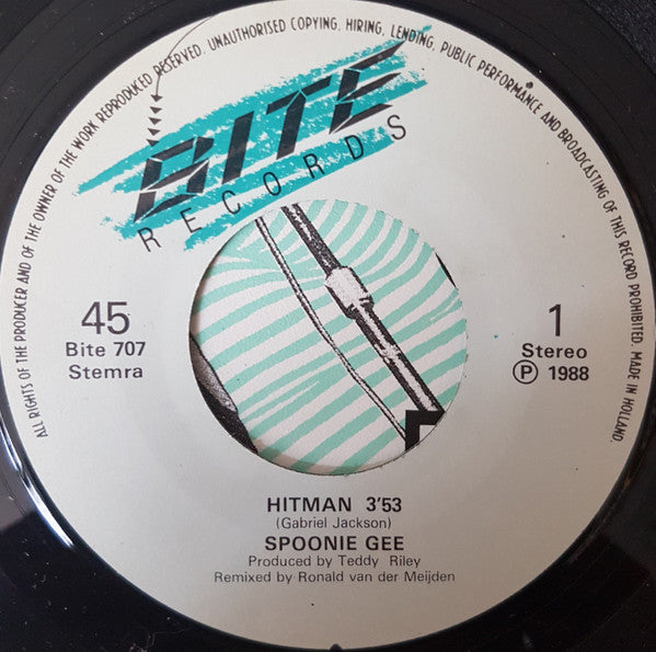 Spoonie Gee -Hit Man (Remix) / I'm All Shook Up
