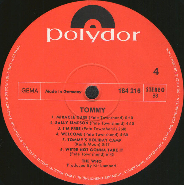 The Who -Tommy