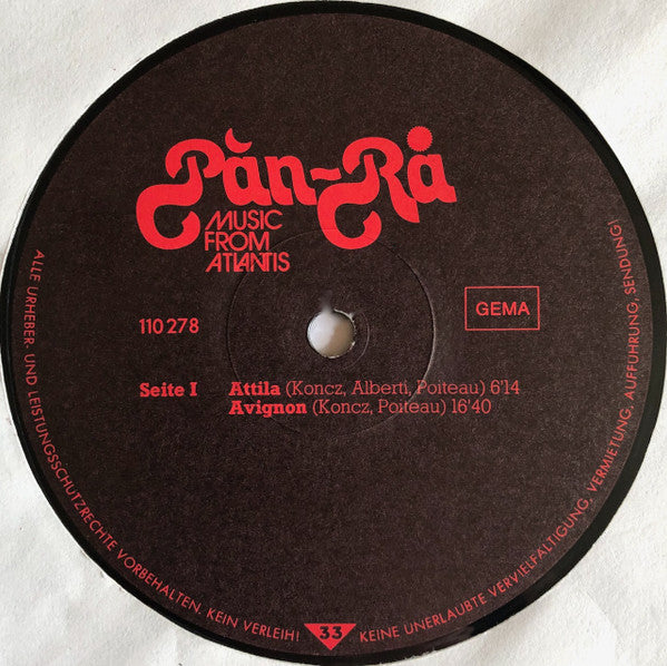 Pan-Ra* -Music From Atlantis