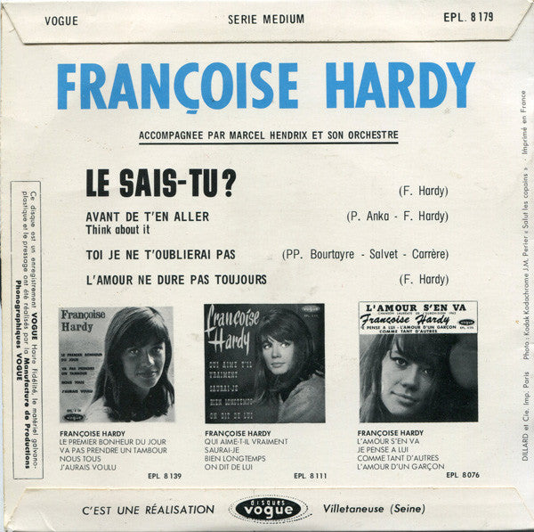 Françoise Hardy -Le Sais-tu?