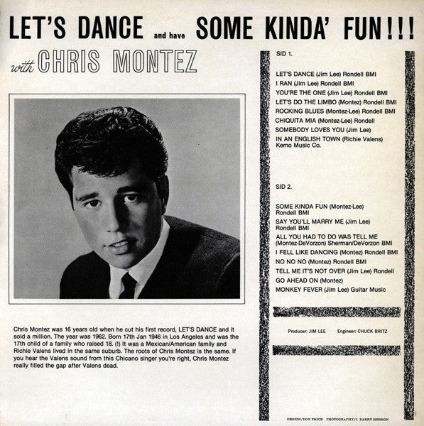 Chris Montez -Let's Dance And Have Some Kinda' Fun ! ! !