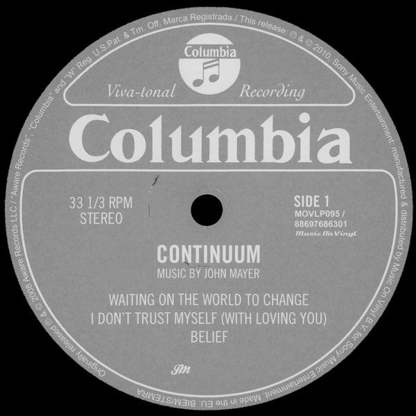 John Mayer -Continuum