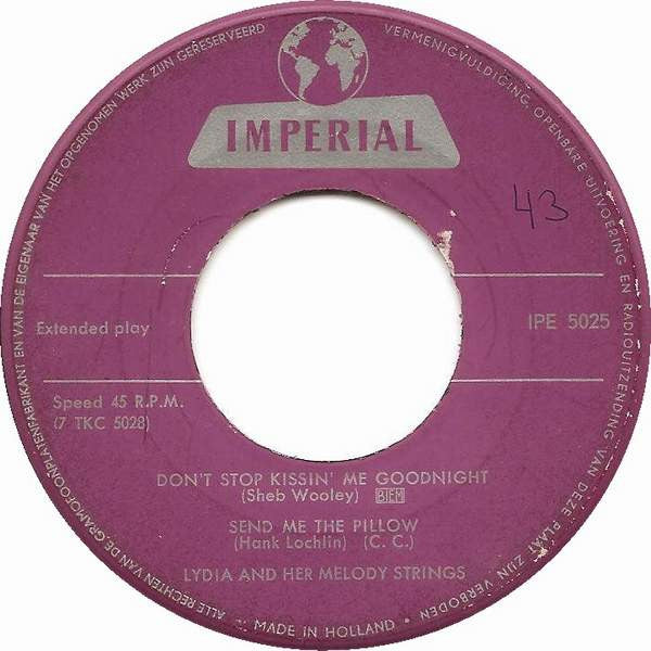 Lydia And Her Melody Strings* -Don't Stop Kissin' Me Goodnight