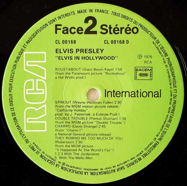 Elvis Presley -Elvis In Hollywood