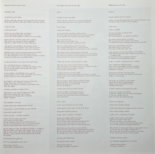 Carl Orff, Rundfunkchor* Und Rundfunk-Sinfonie-Orchester Leipzig, Herbert Kegel - Catulli Carmina