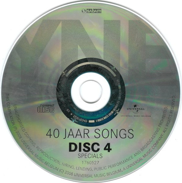 Kris De Bruyne -40 Jaar Songs
