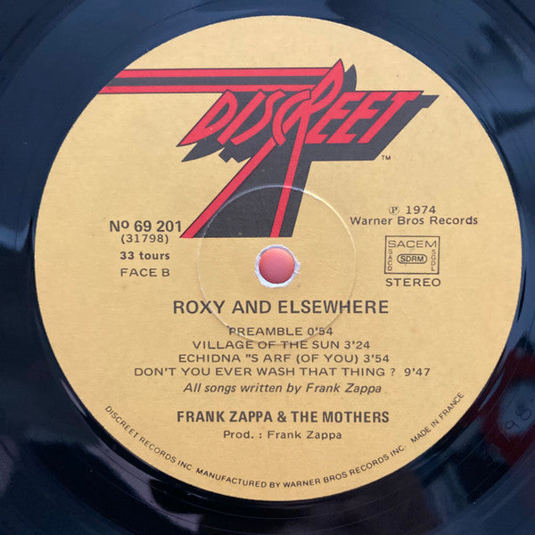 Zappa* / Mothers* -Roxy & Elsewhere
