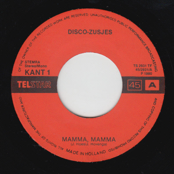 Disco Zusjes* -Mamma, Mamma