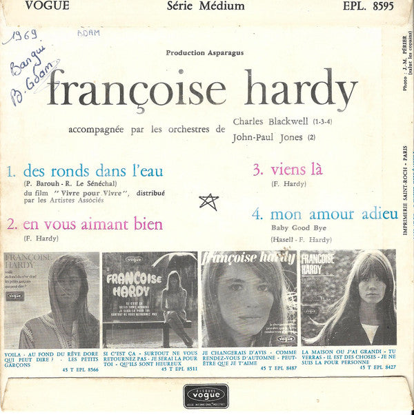 Françoise Hardy -Des Ronds Dans L'eau